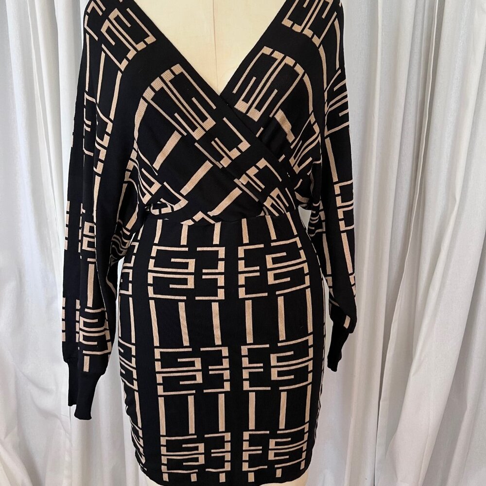 Immodel Y2K Knit Dolman Sleeve Mini Dress